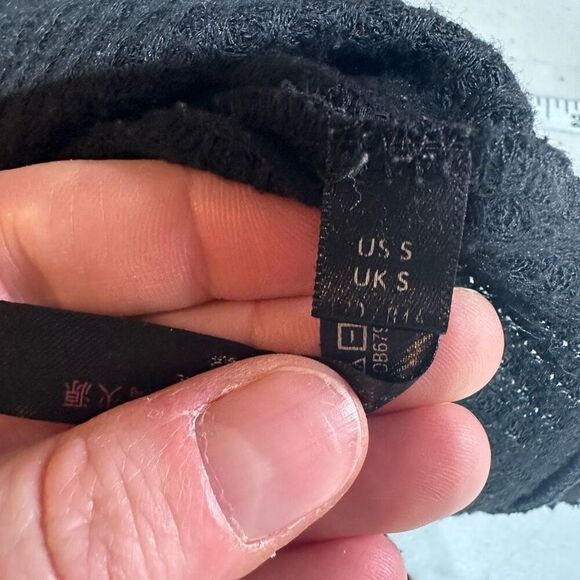 Urban Outfitters Out From Under Black Jojo Thermal Henley Shirt Size Small - Picture 3 of 12